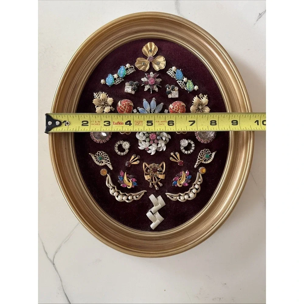 Framed Costume Jewelry Art - Picture 6 of 7